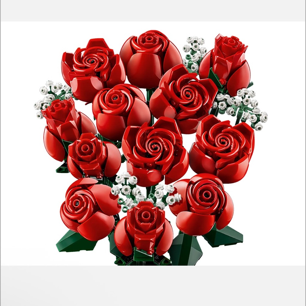 Lego bouquet of roses.
